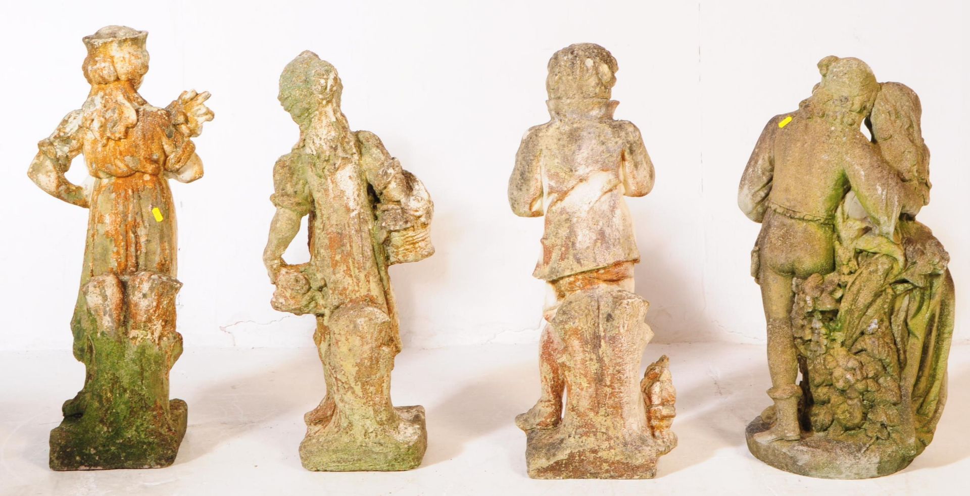 FOUR COMPOSITE GARDEN STONE STATUES - Image 6 of 10