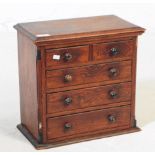 19TH CENTURY MAHOGANY APPRENTICE PIECE CHEST OF DRAWERS