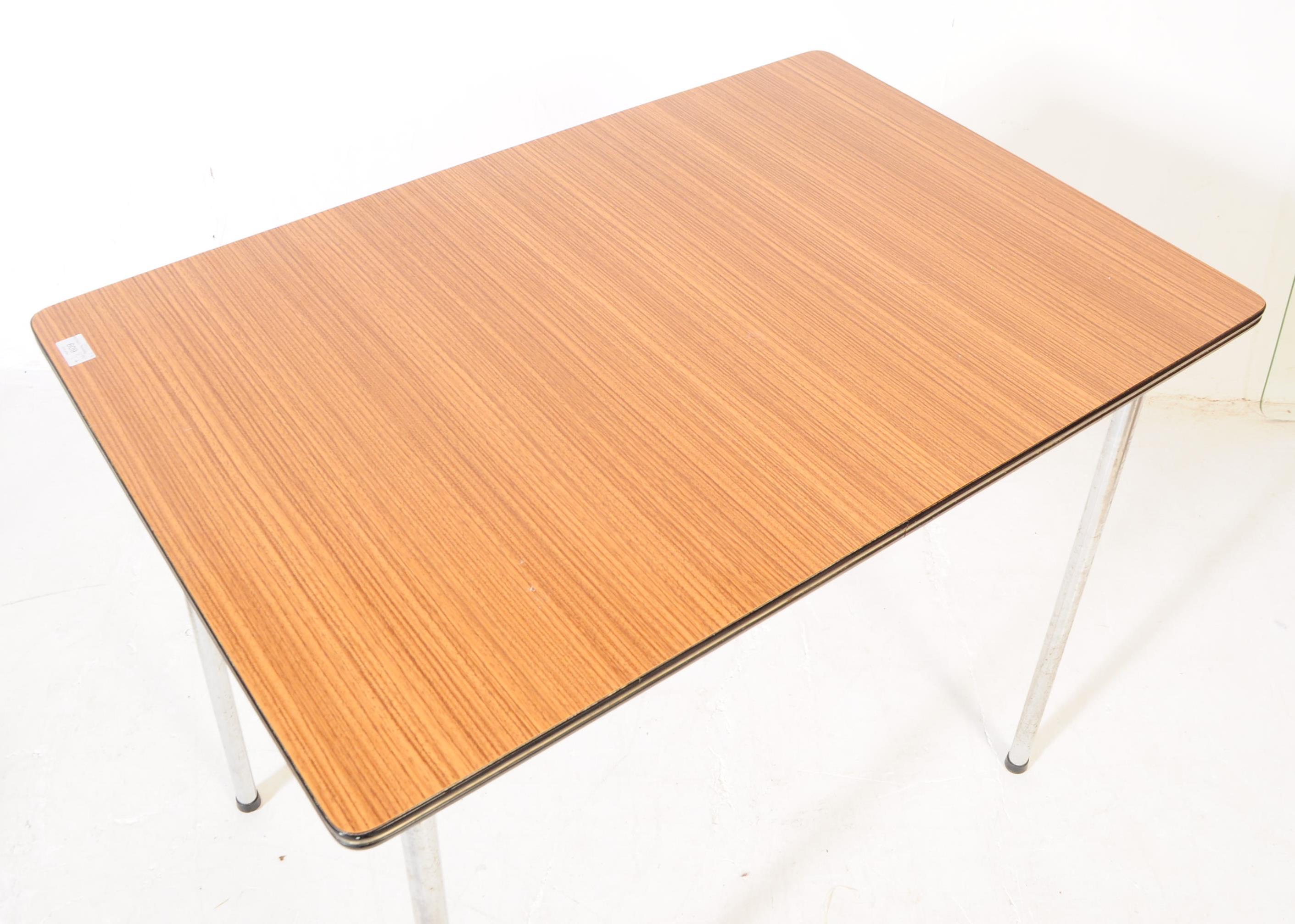 BRITISH MODERN DESIGN - FORMICA KITCHEN TABLE - CHAIRS - STOOLS - Image 5 of 9