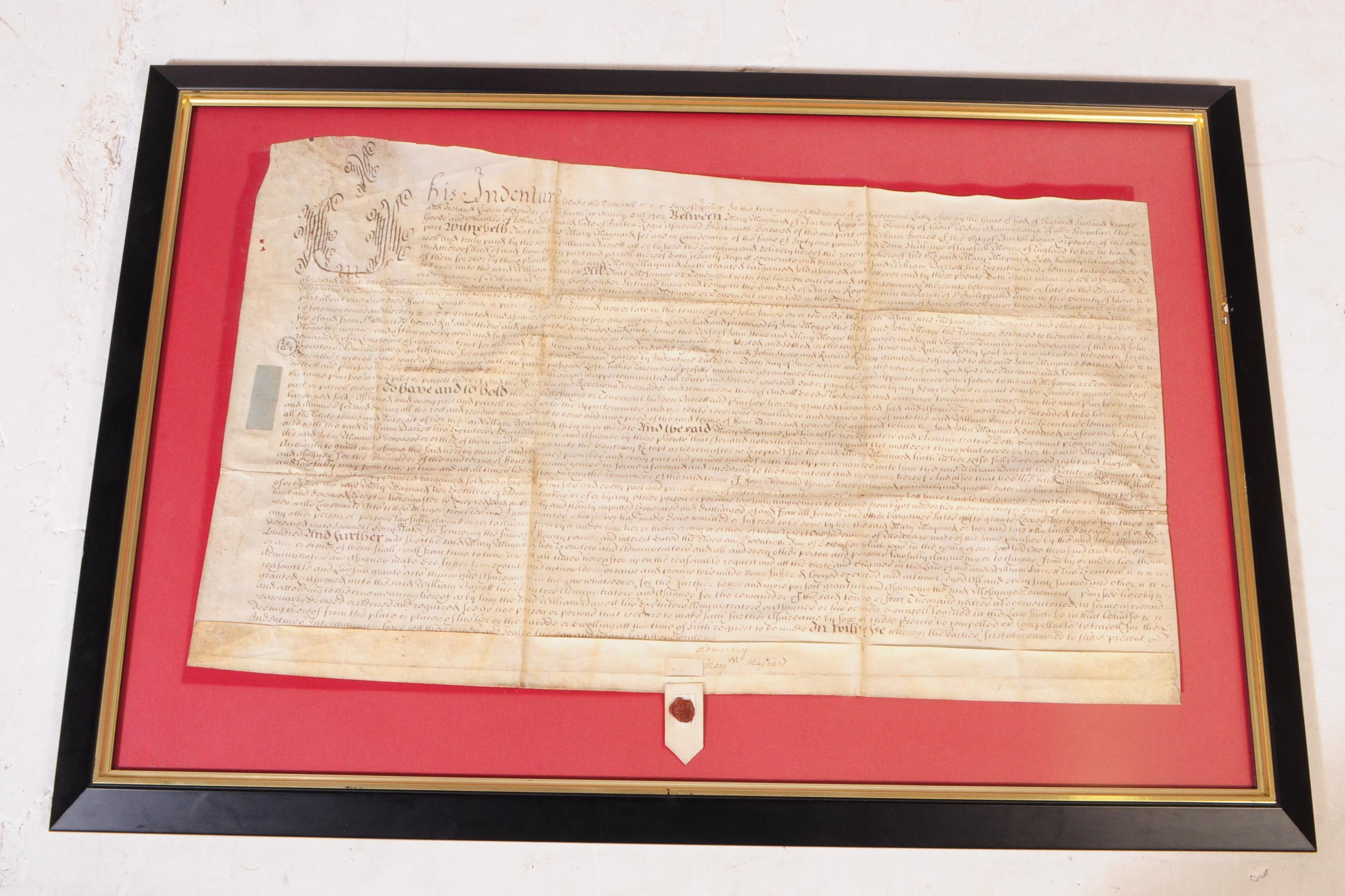 COLLECTION OF SIX 17TH CENTURY DEEDS INDENTURES - Bild 3 aus 7