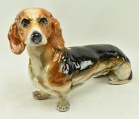 RETRO MID CENTURY 1960S ITALIAN GLAZED DACHSHUND DOG