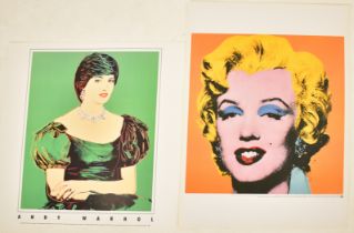 TWO ANDY WARHOL VINTAGE OFFSET LITHOGRAPH POSTERS