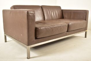 FLORENCE KNOLL STYLE - DESIGNER TWO SEATER SOFA SETTEE