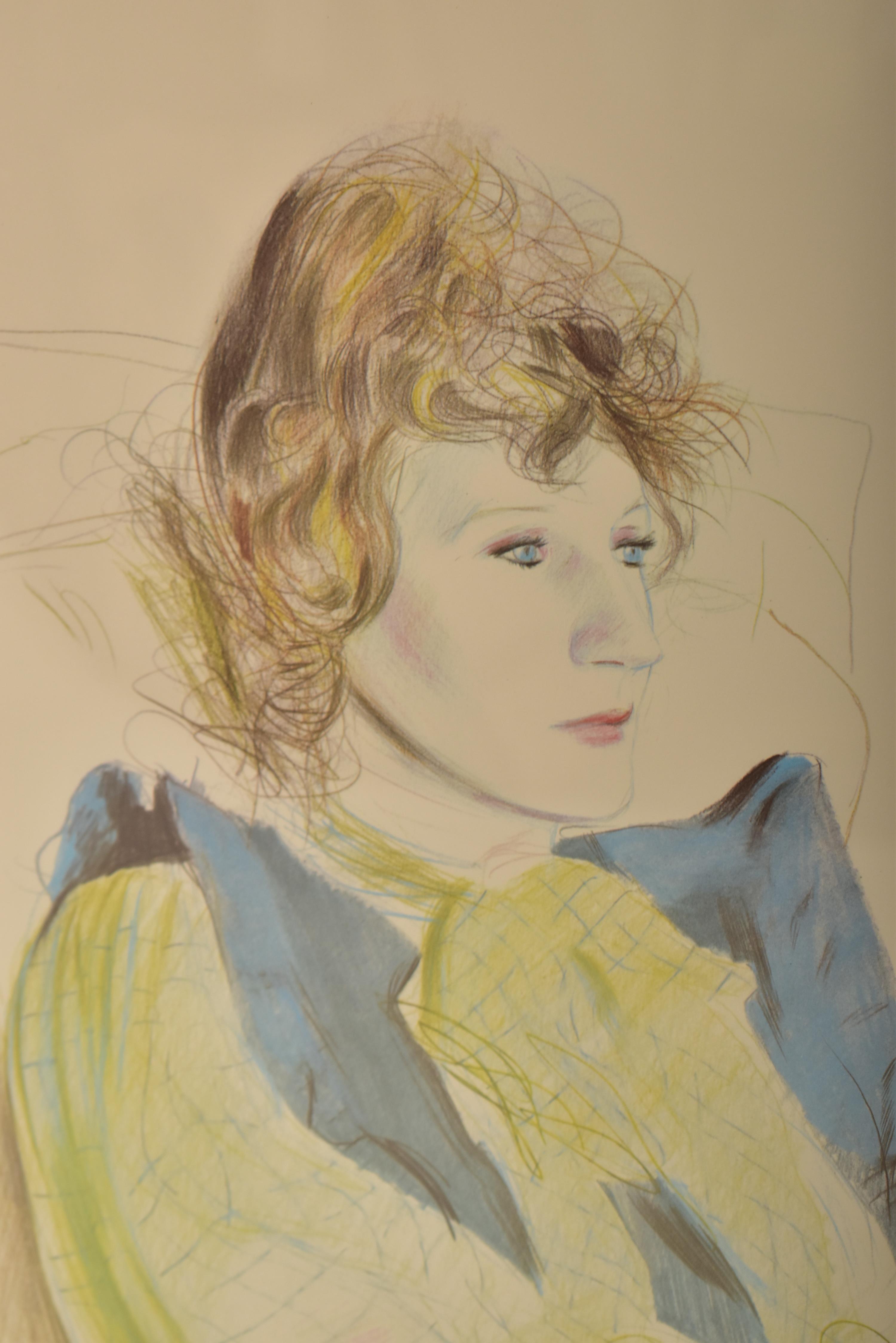 AFTER DAVID HOCKNEY - VINTAGE PRINT OF CELIA BRITWELL - Image 2 of 5