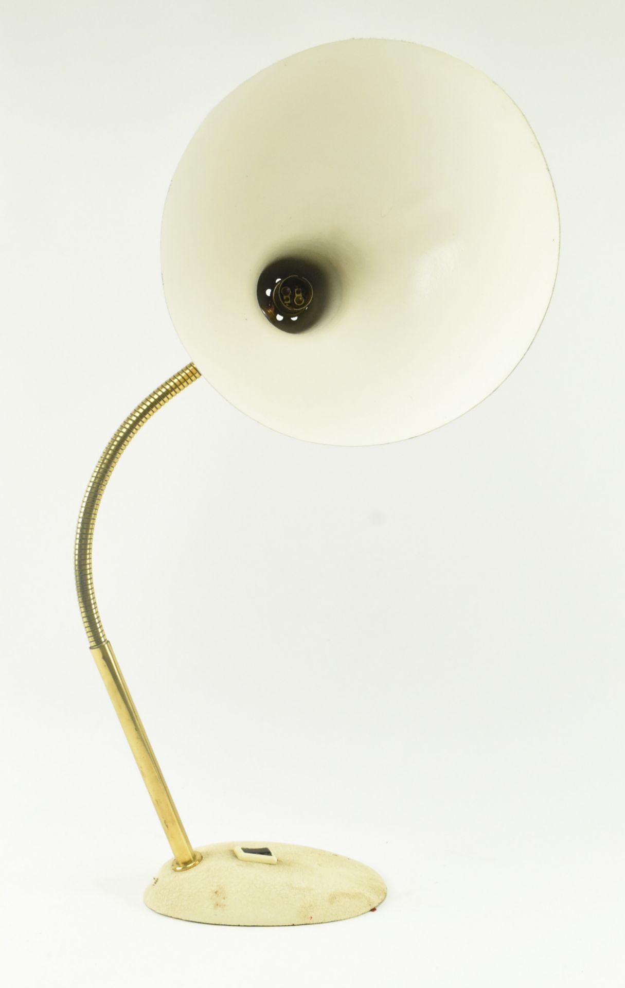 BORIS LACROIX - MID CENTURY TEXTURED ENAMEL METAL LAMP - Image 2 of 6