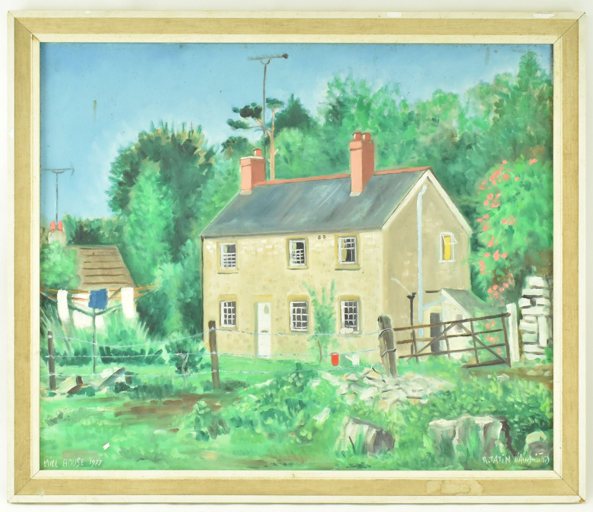 ROBERT TATIN D'AVESNIÈRES - "MILL HOUSE" OIL ON BOARD - Image 2 of 5