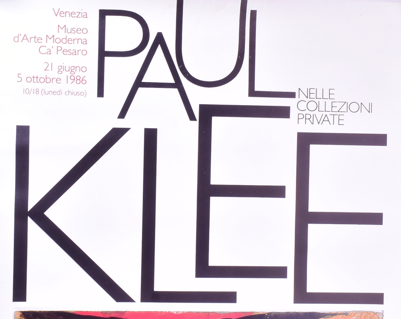 ART EXHIBITION POSTER - PAUL KLEE 1986 - Image 2 of 5