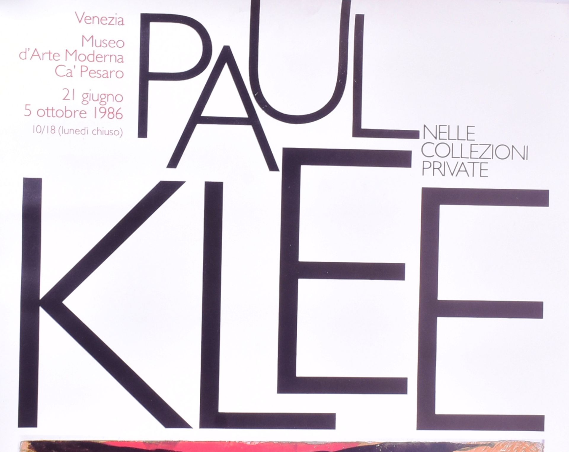 ART EXHIBITION POSTER - PAUL KLEE 1986 - Bild 2 aus 5