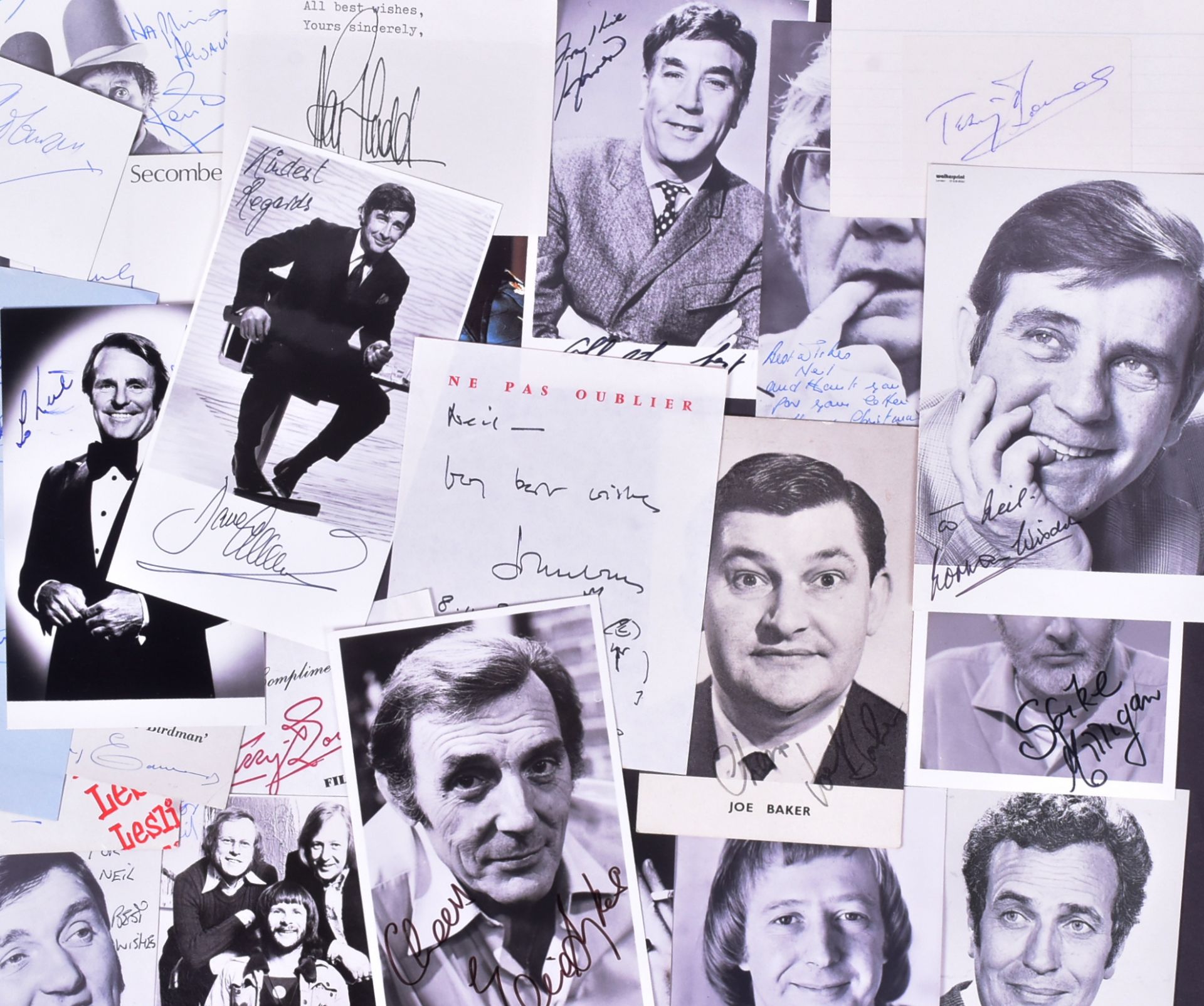 BRITISH COMEDY & COMEDIANS - COLLECTION OF AUTOGRAPHS C1970 - Image 4 of 5