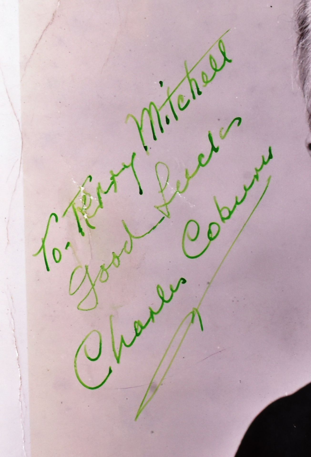 CHARLES COBURN (1877-1961) - AMERICAN ACTOR - SIGNED 8X10" PHOTOGRAPH - Bild 2 aus 2