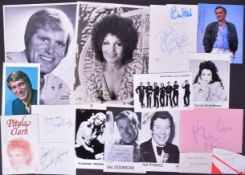 MUSICIANS / SINGERS - AUTOGRAPHS - COLLECTION OF SIGNED PIECES