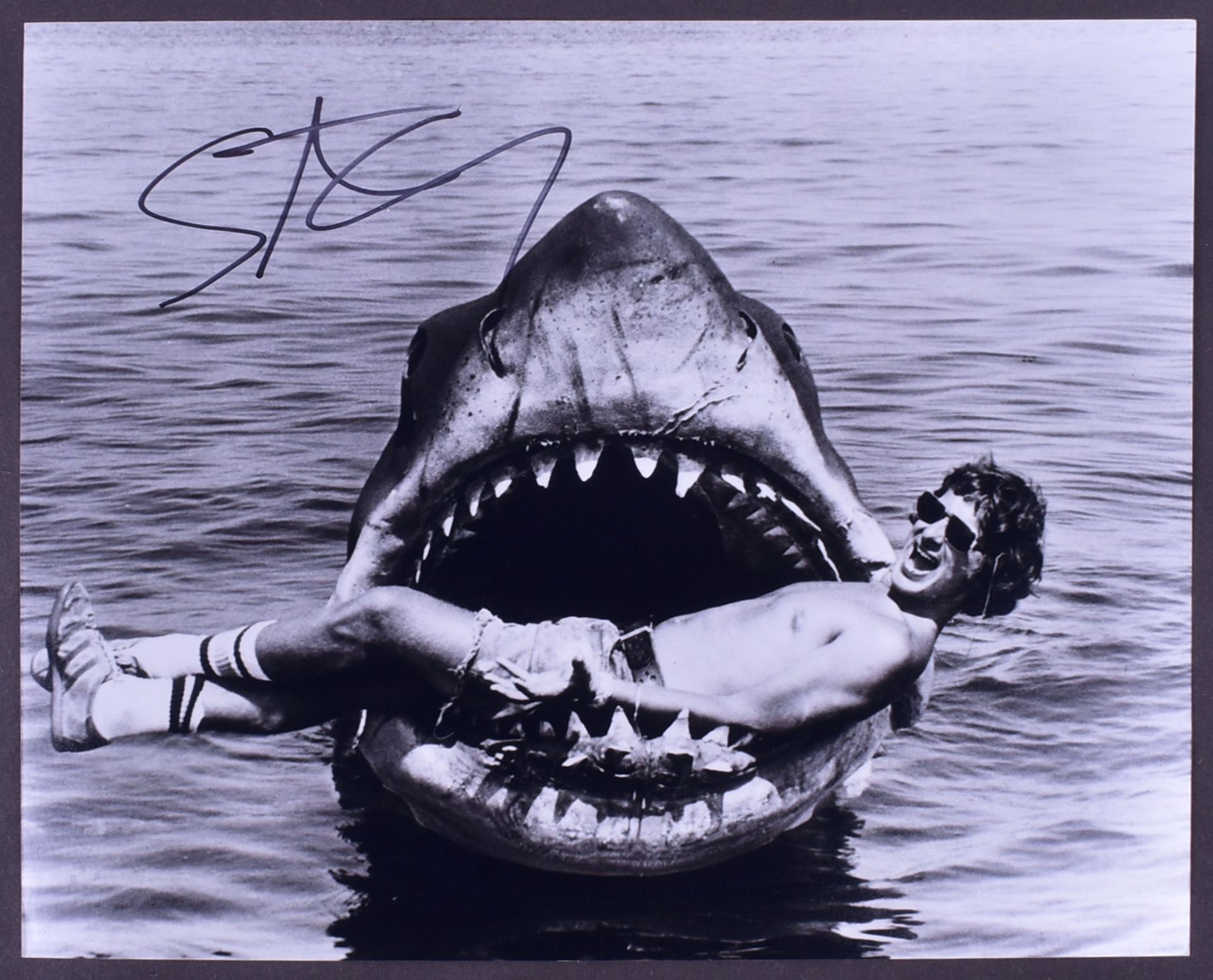 STEVEN SPIELBERG - JAWS - AUTOGRAPHED 8X10" PHOTOGRAPH