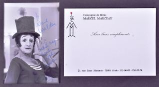 MARCEL MARCEAU - 1923-2007 - SIGNED PHOTOGRAPH