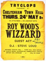 ROY WOOD'S WIZZARD - VINTAGE POSTER FROM CHELTENHAM TOWN HALL