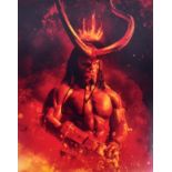 HELLBOY - DAVID HARBOUR - SIGNED 8X10" PHOTO - ACOA