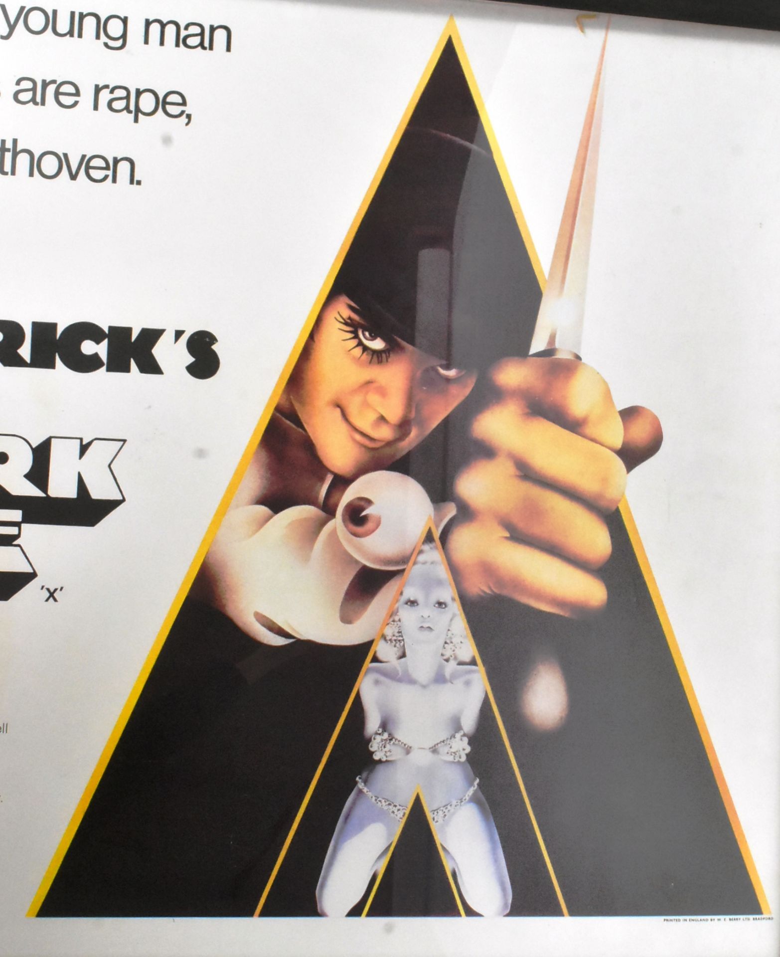 CLOCKWORK ORANGE (1971) - STANLEY KUBRICK - POSTER ON CARD - Image 3 of 4