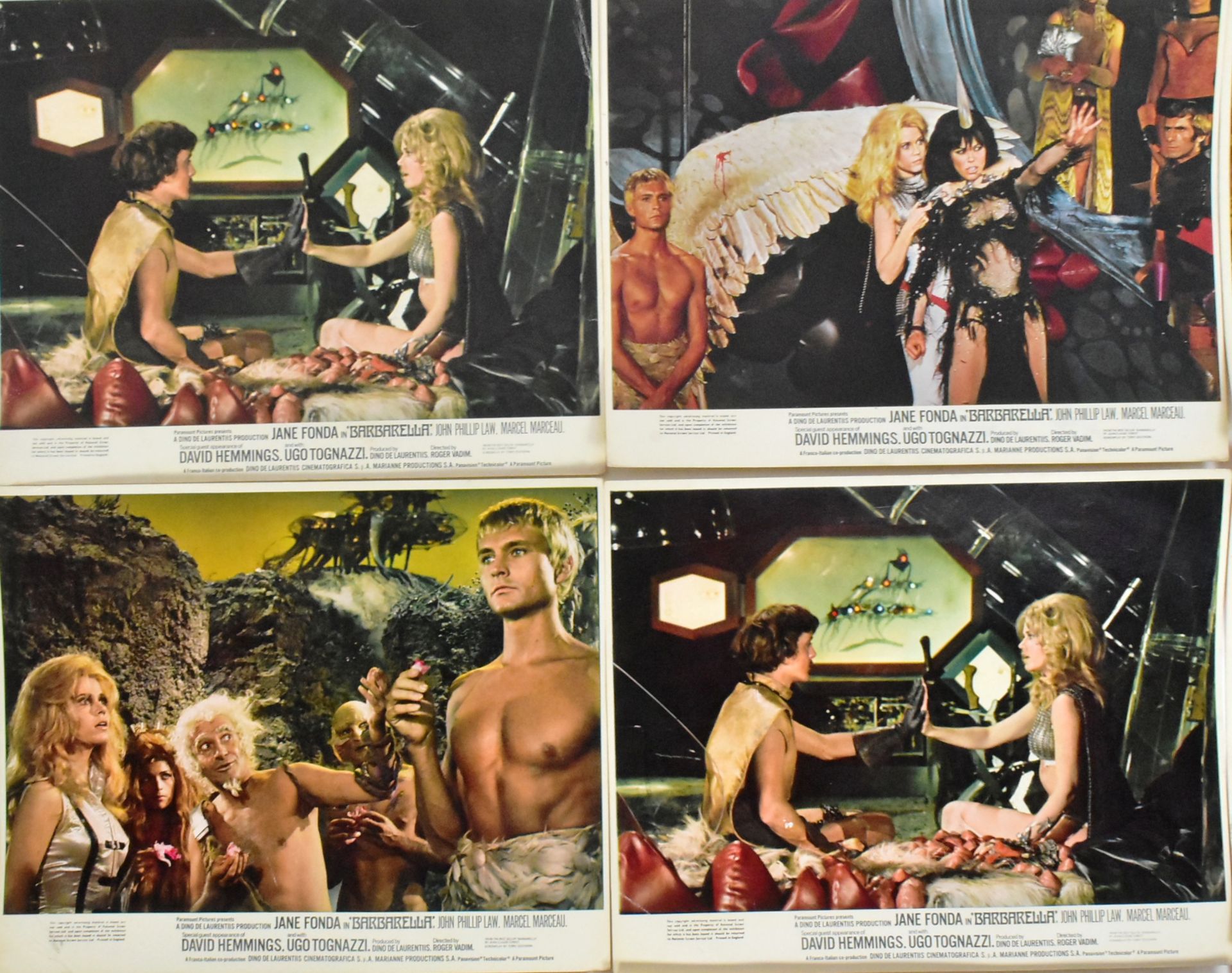 BARBARELLA (1968) - SET OF ORIGINAL LOBBY CARDS - Image 4 of 6