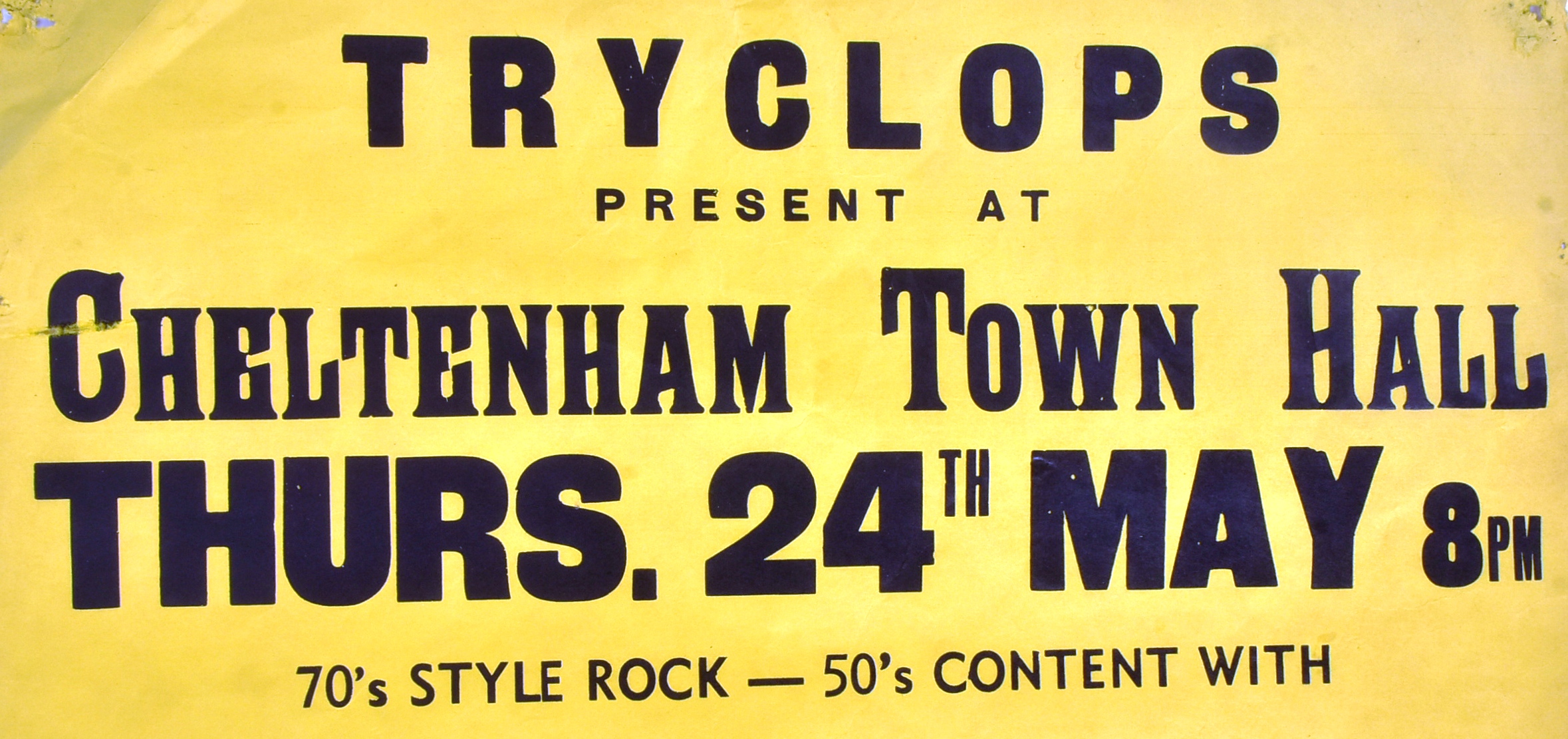 ROY WOOD'S WIZZARD - VINTAGE POSTER FROM CHELTENHAM TOWN HALL - Image 2 of 4