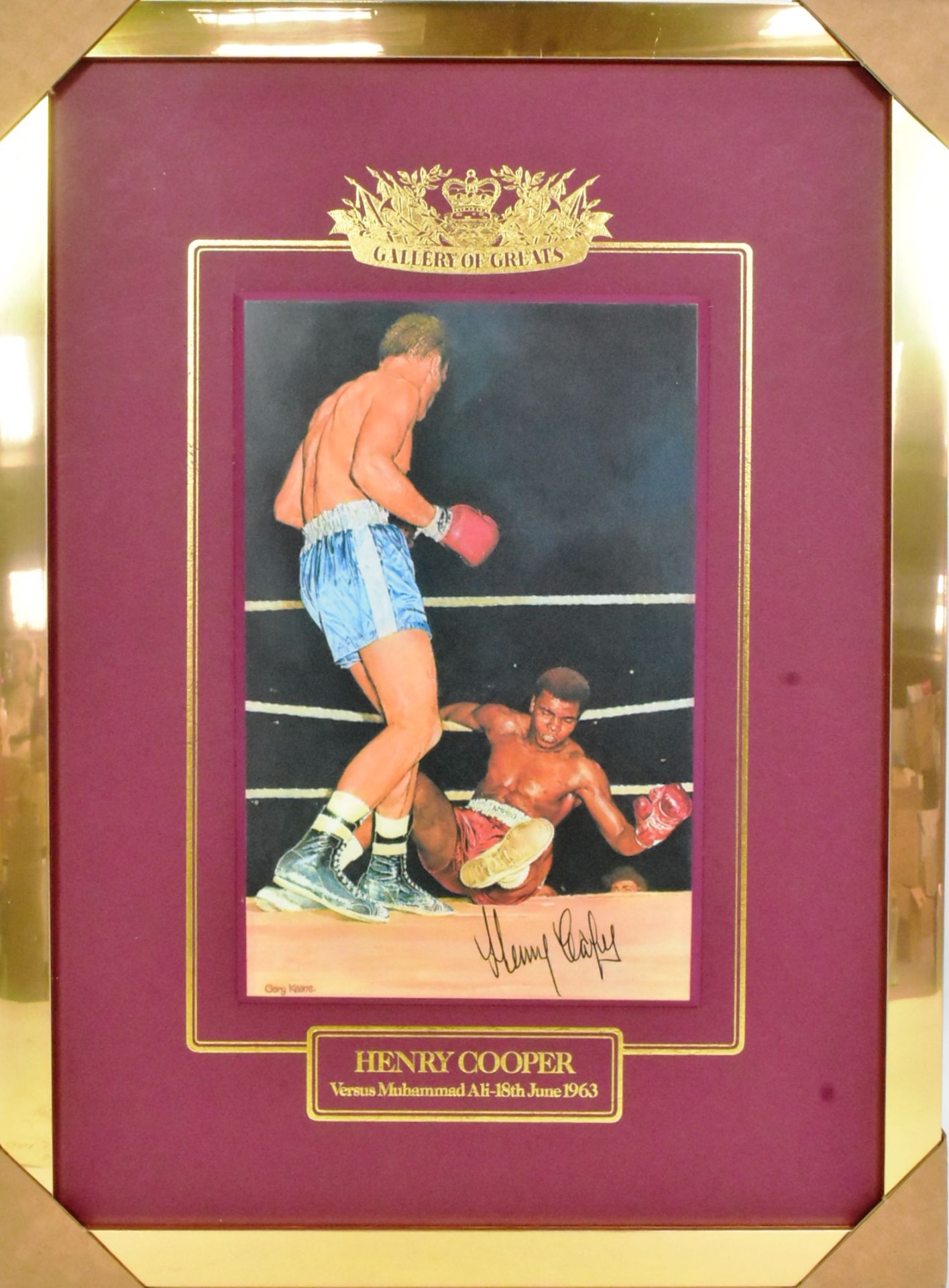 BOXING INTEREST - SIR HENRY COOPER - AUTOGRAPHED PRINT - Bild 2 aus 4