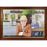 DESMOND DAVIES (ARTIST D.2021) - LAST OF THE SUMMER WINE PAINTING