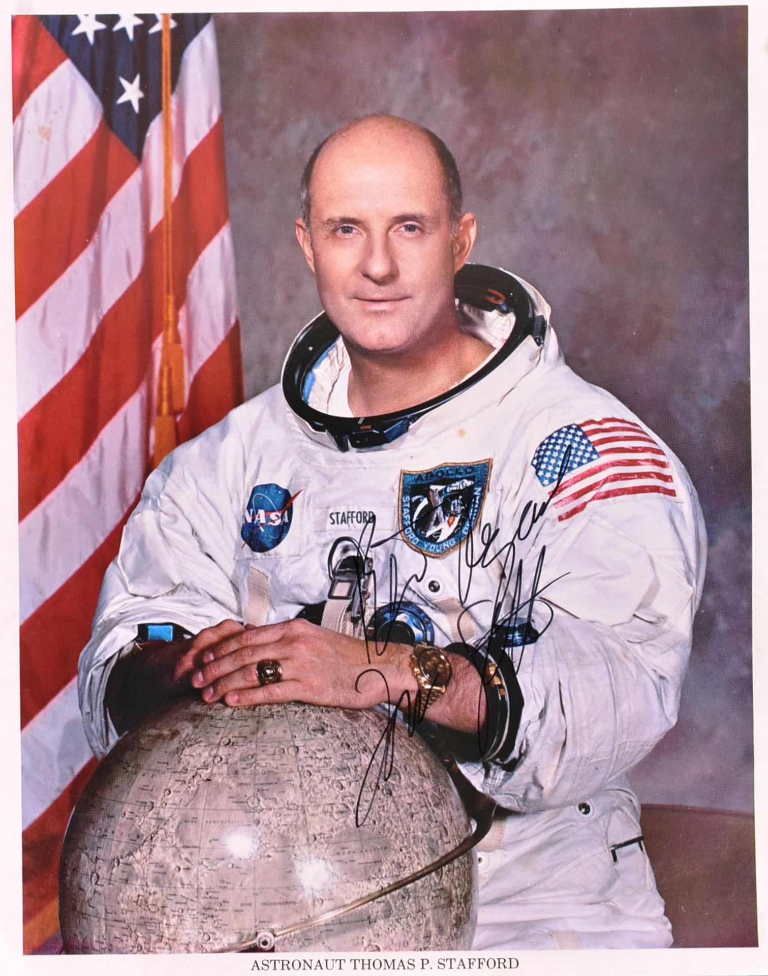 NASA ASTRONAUT - THOMAS P. STAFFORD - SIGNED 8X10" PHOTOGRAPHS - Bild 2 aus 6