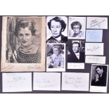 AUTOGRAPHS - THEATRICAL DAMES & KNIGHTS - FIELDS, ROBSON, HIRD ETC