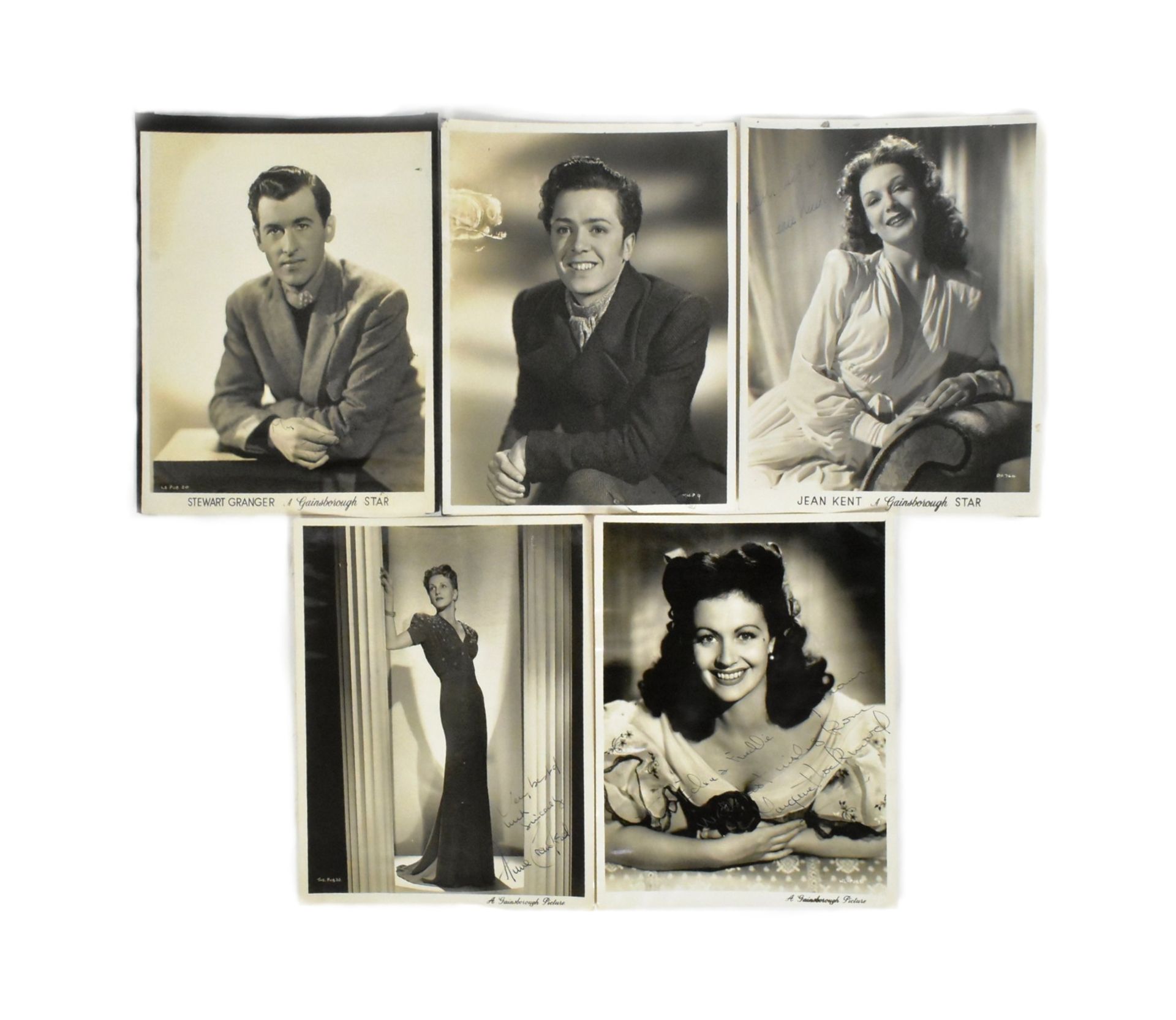 CLASSIC HOLLYWOOD - COLLECTION OF 'GAINSBOROUGH' AUTOGRAPHS