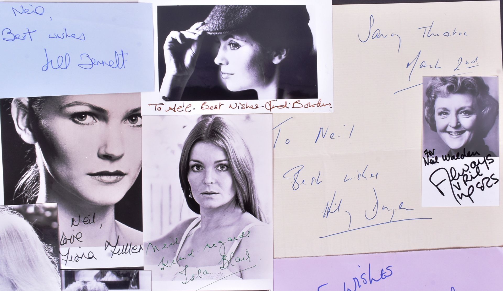 ACTORS - LARGE COLLECTION OF AUTOGRAPHS & SIGNED PHOTOGRAPHS - Image 3 of 5