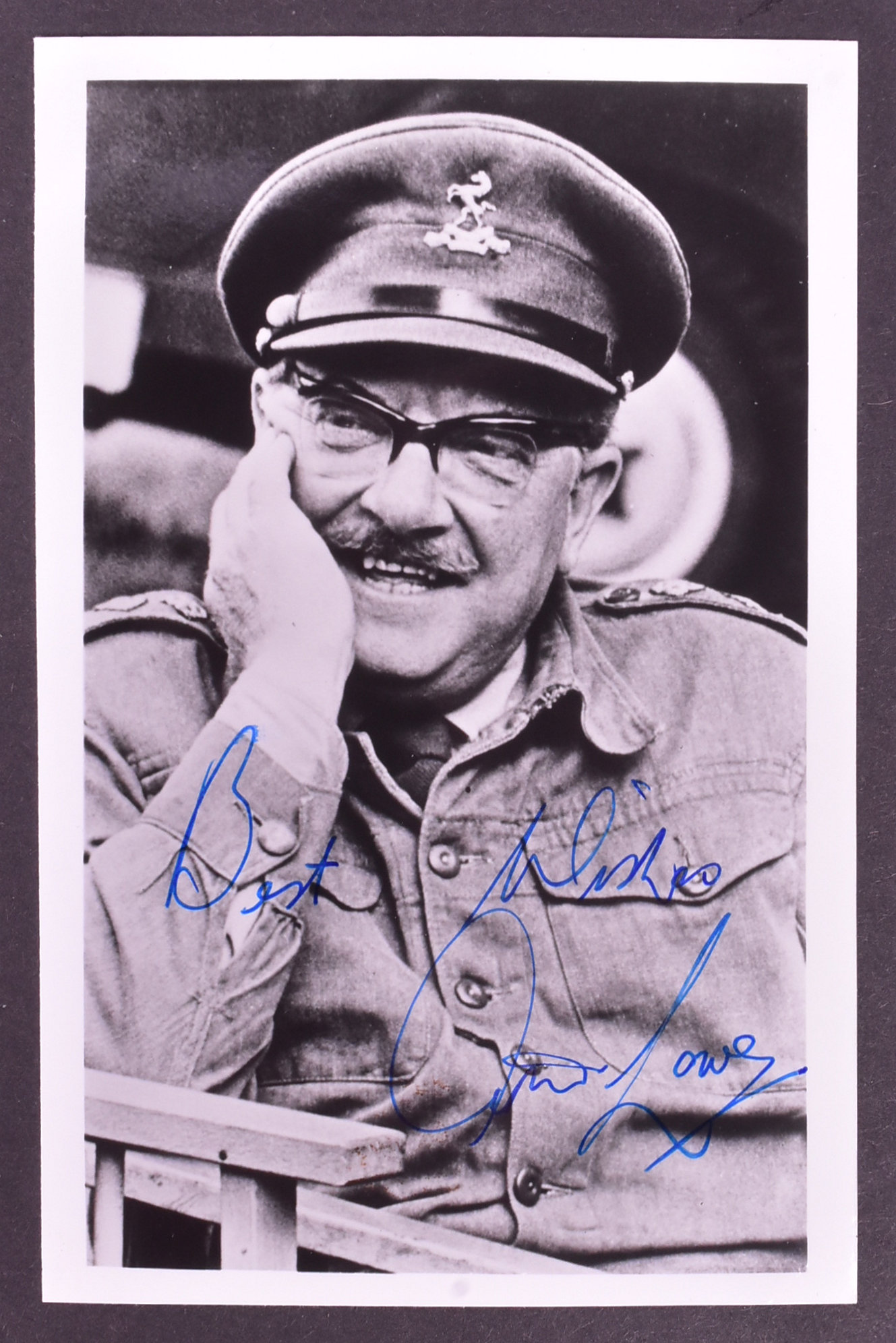 DAD'S ARMY - ARTHUR LOWE - VINTAGE AUTOGRAPHED PHOTOGRAPH