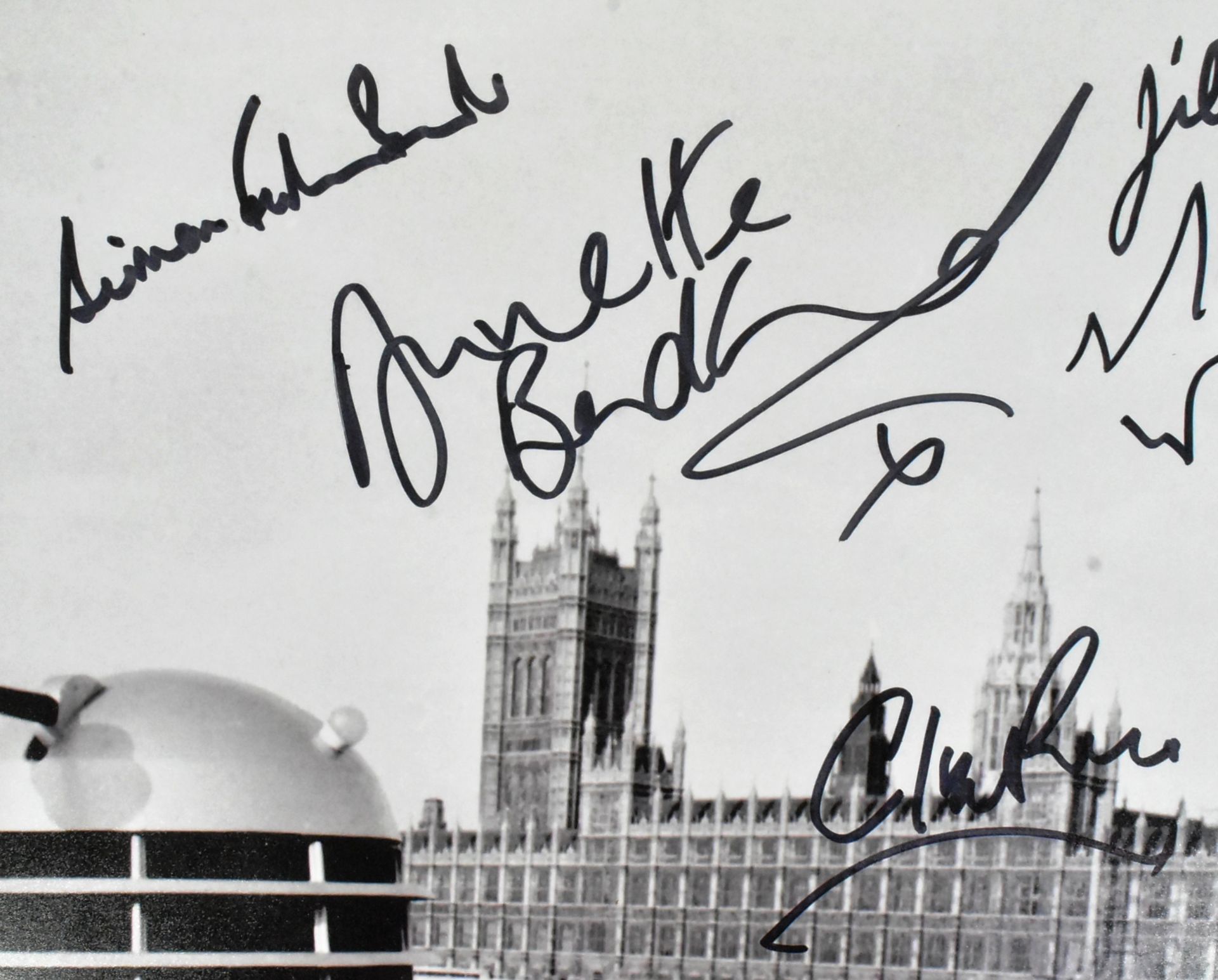 DOCTOR WHO - LARGE MULTI-SIGNED 12X14" BLACK & WHITE PHOTOGRAPH - Image 3 of 4