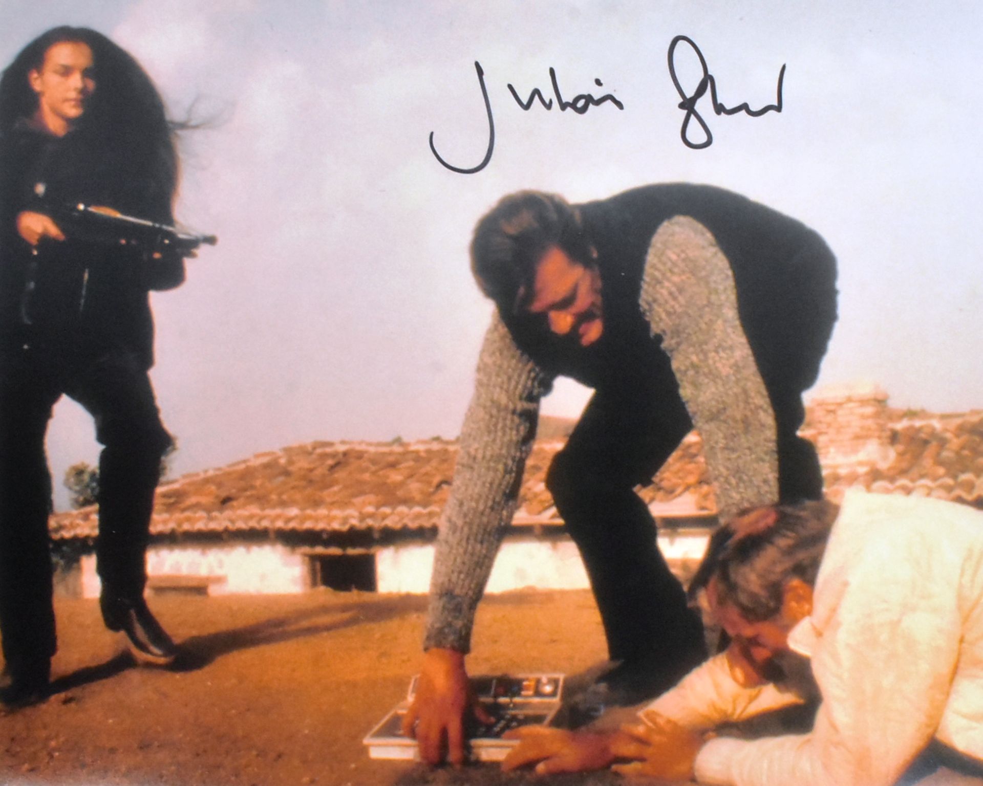 JAMES BOND 007 - JULIAN GLOVER AUTOGRAPHED PHOTOGRAPH