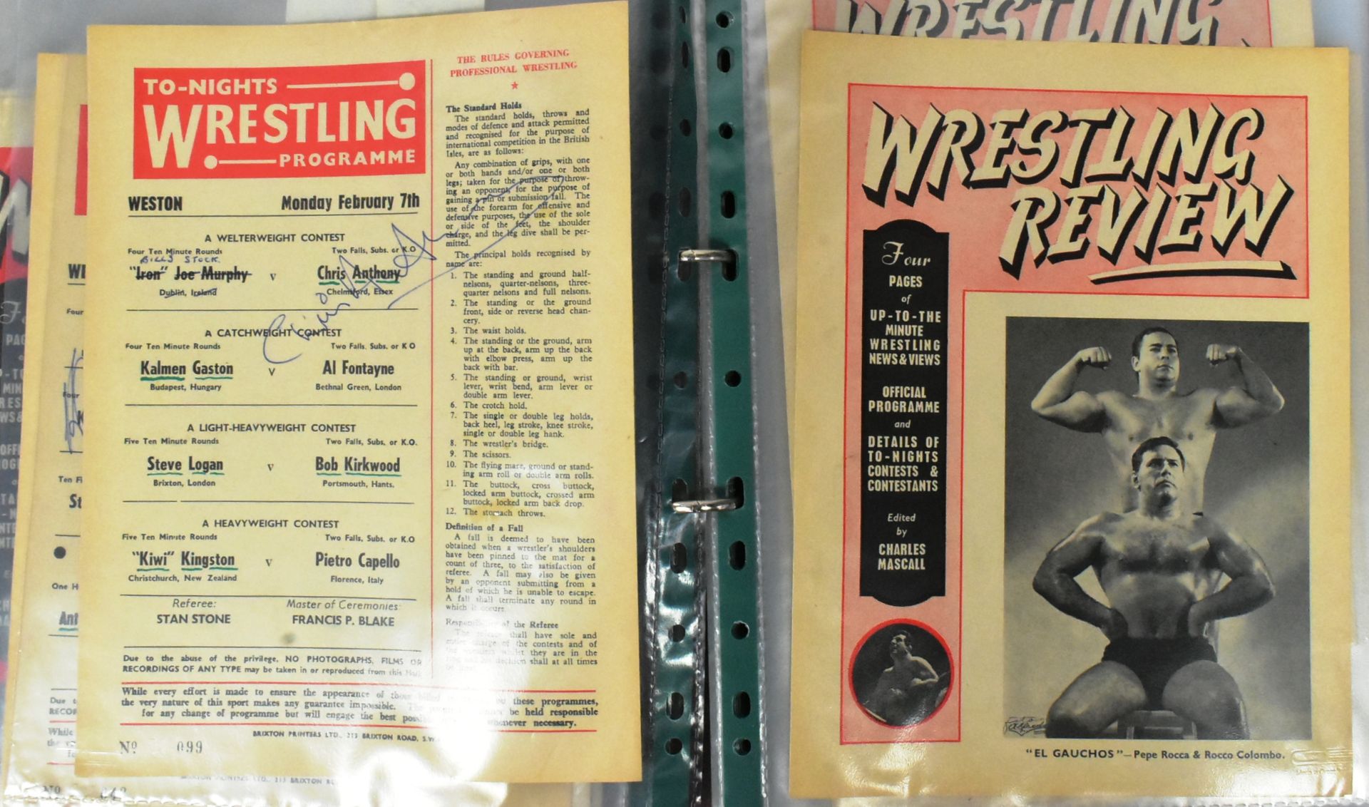 WRESTLING - COLLECTION OF 1960S PROGRAMMES, POSTERS & EPHEMERA - Image 6 of 6