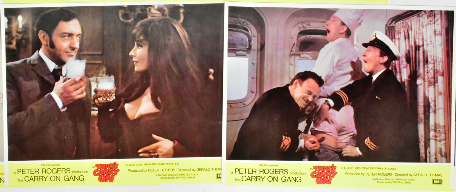 THAT'S CARRY ON! (1977) SET OF ORIGINAL LARGE FORMAT LOBBY CARDS - Bild 2 aus 5