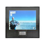 MUSIC INTEREST - MOBY - ORIGINAL FRAMED PRESENTATION TO JO WHILEY