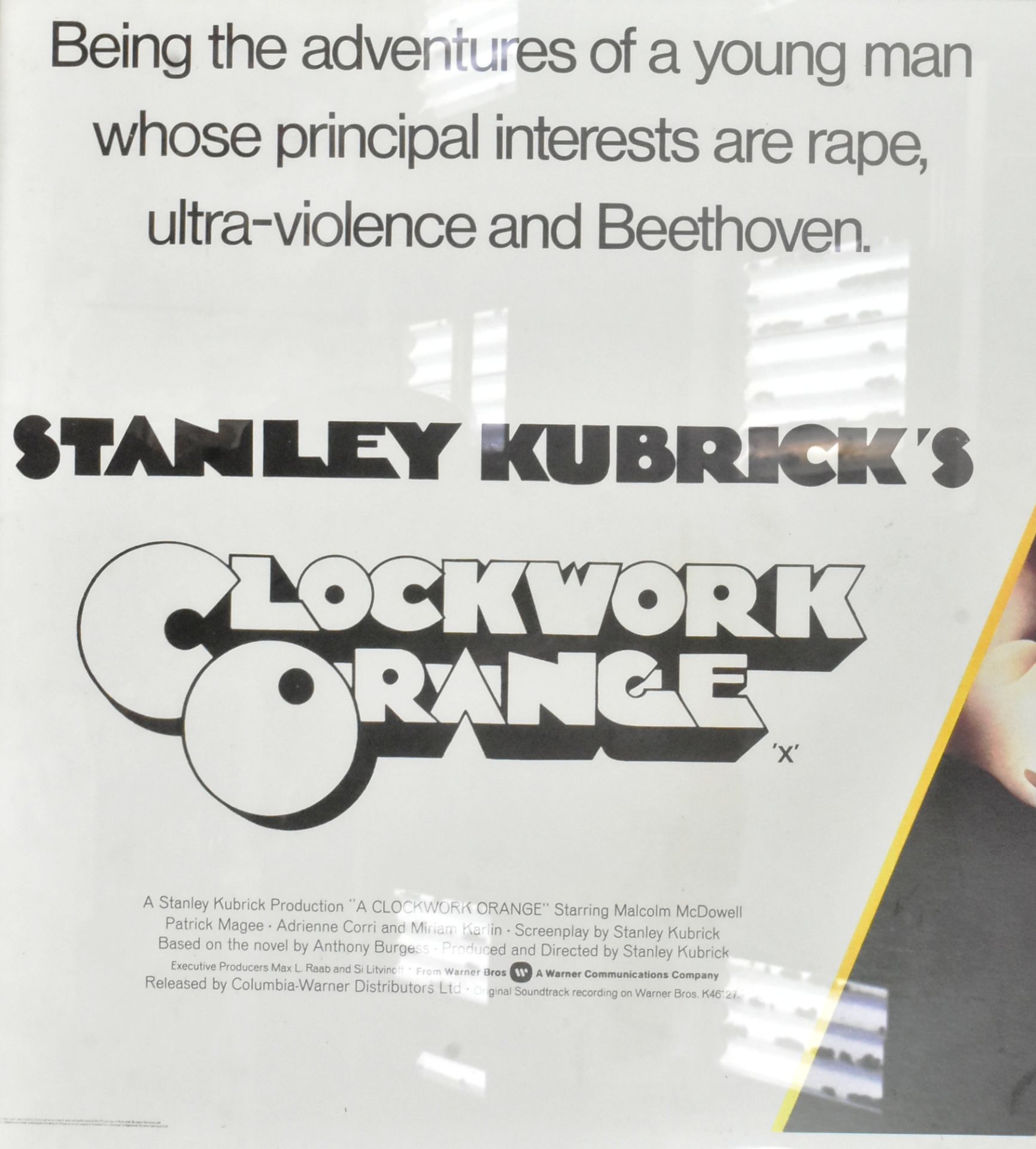 CLOCKWORK ORANGE (1971) - STANLEY KUBRICK - POSTER ON CARD - Image 2 of 4