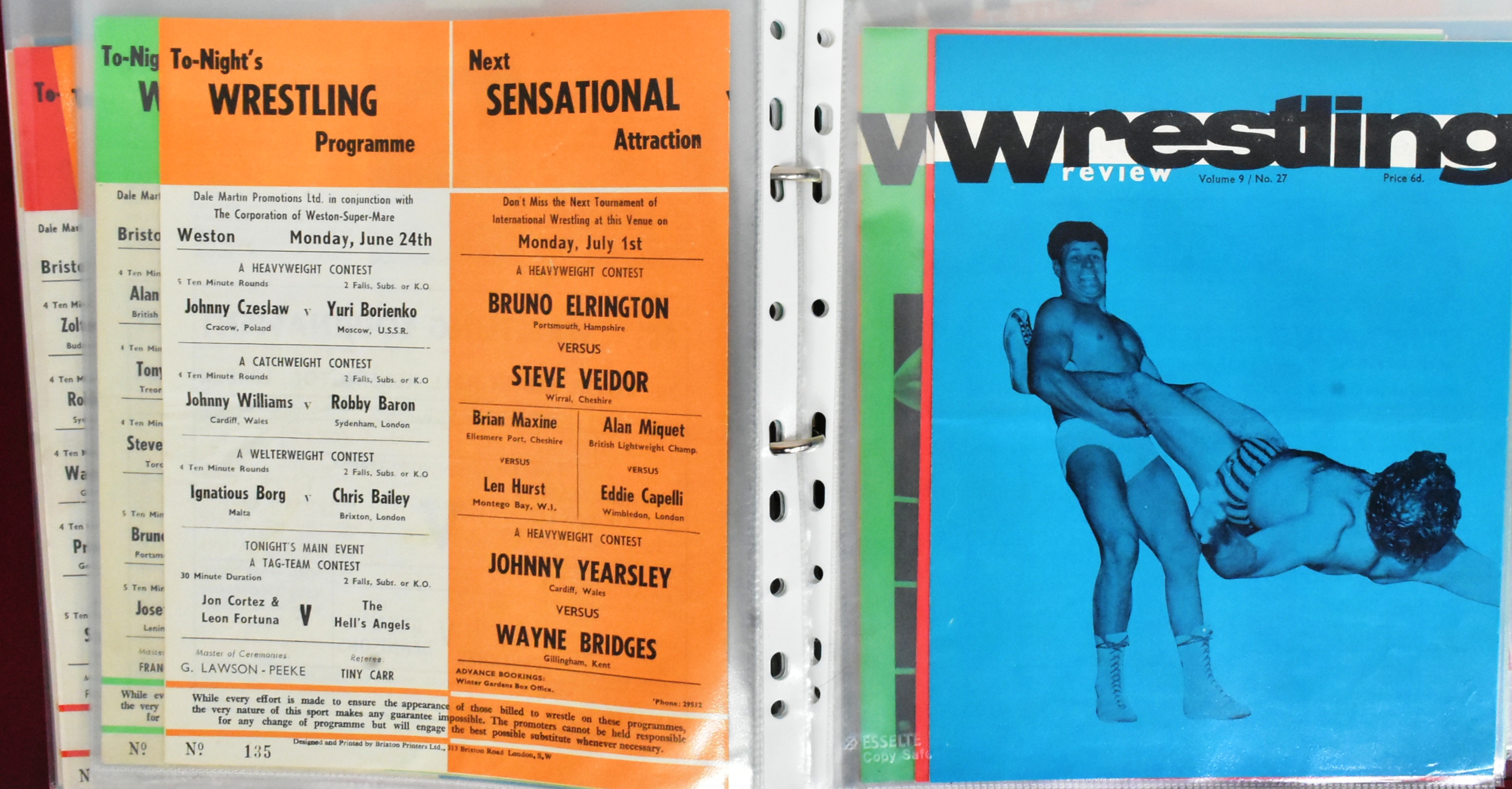 WRESTLING - COLLECTION OF 1960S PROGRAMMES, POSTERS & EPHEMERA - Image 3 of 6