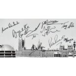 DOCTOR WHO - LARGE MULTI-SIGNED 12X14" BLACK & WHITE PHOTOGRAPH