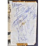 THE ROLLING STONES - AUTOGRAPHS FROM BRISTOL 1964