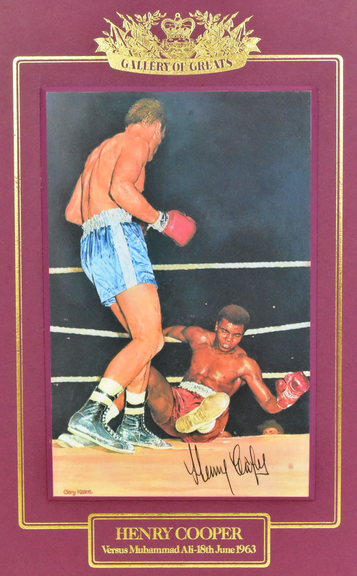 BOXING INTEREST - SIR HENRY COOPER - AUTOGRAPHED PRINT - Image 3 of 4