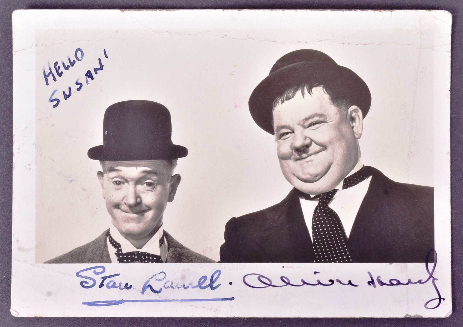 LAUREL & HARDY - VINTAGE AUTOGRAPHED PHOTOGRAPH