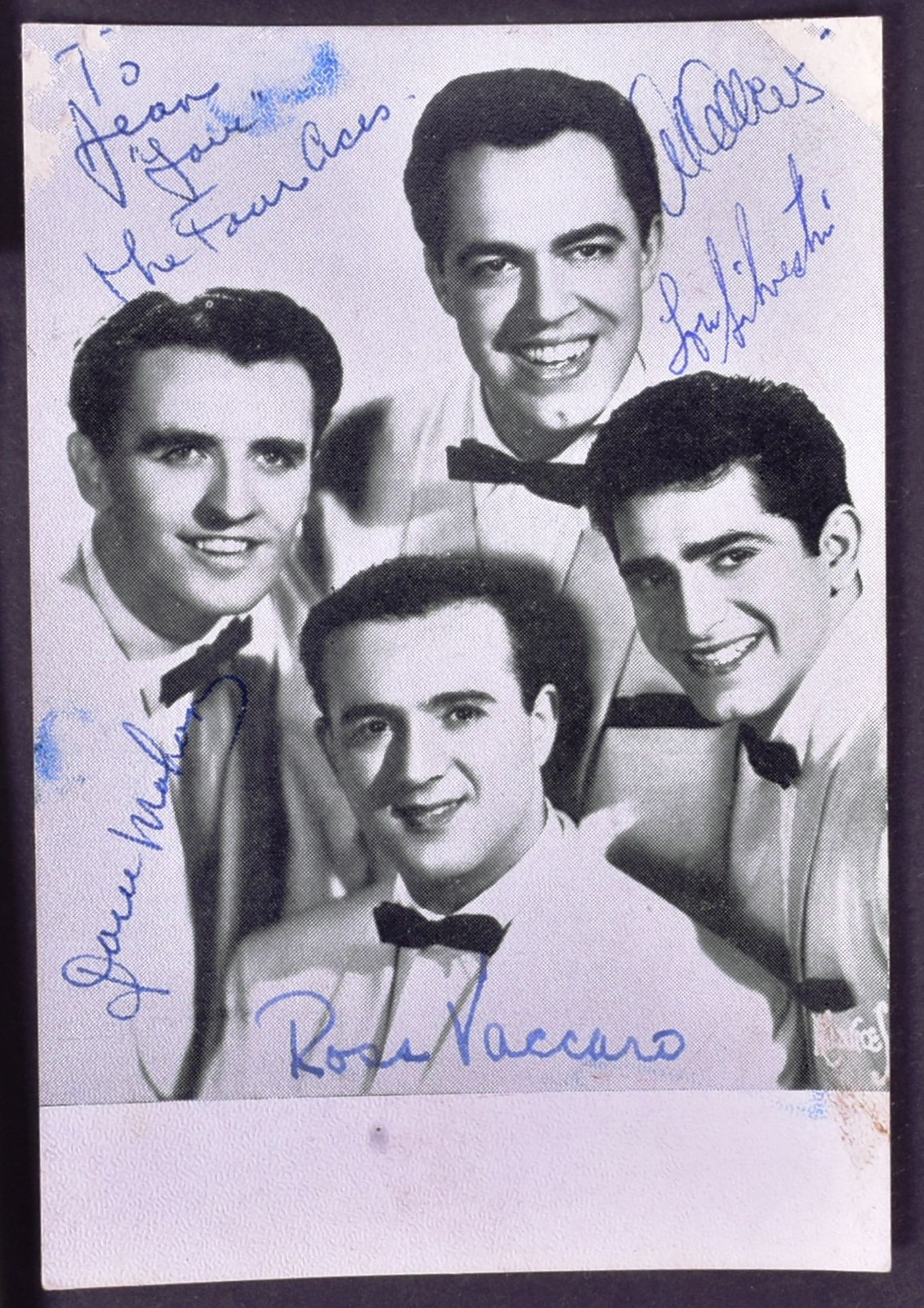 AUTOGRAPHS - 1950S ENTERTAINERS & SINGERS - Bild 4 aus 5