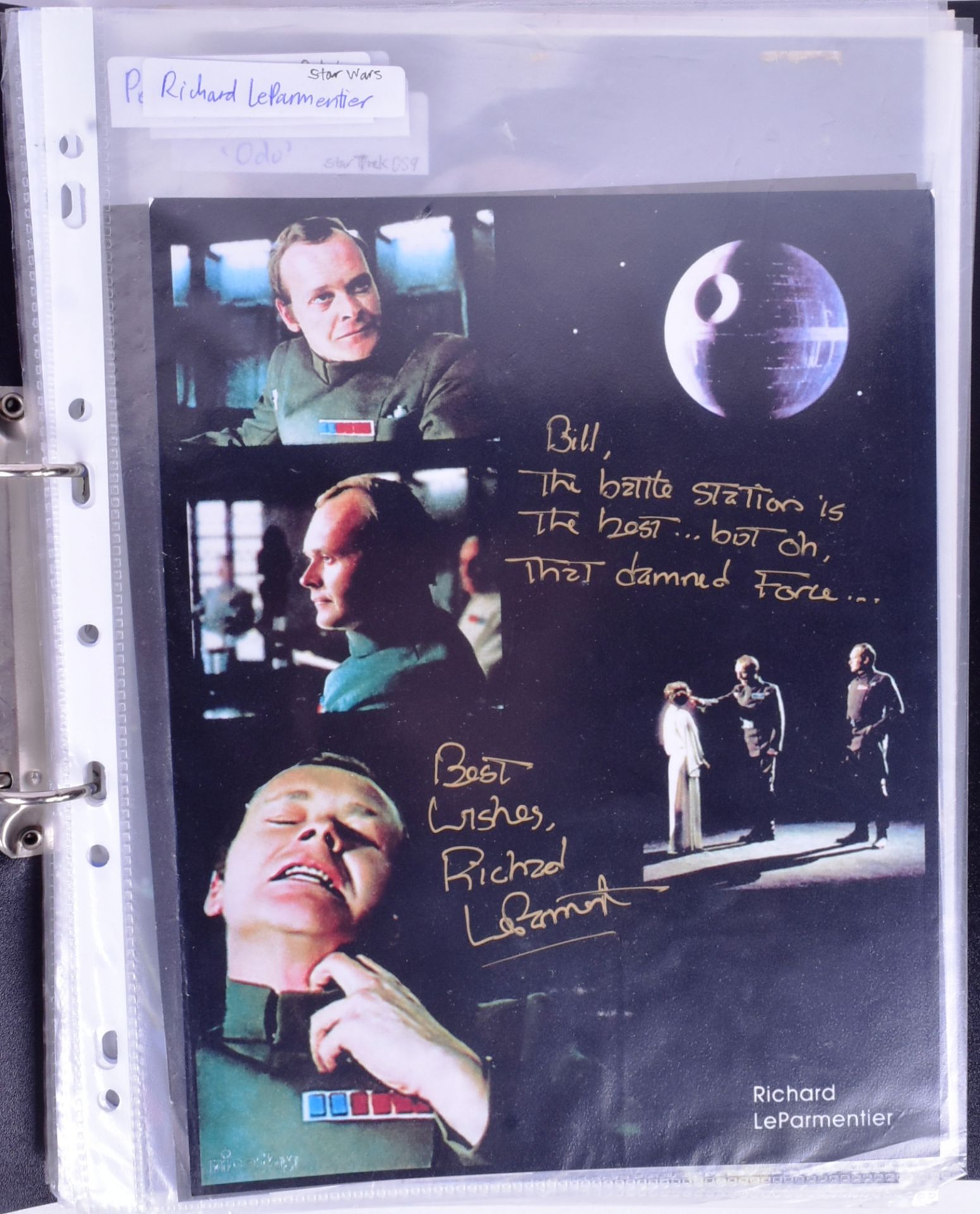 AUTOGRAPHS - SCIENCE FICTION - STAR WARS / STAR TREK / DOCTOR WHO - Image 2 of 5