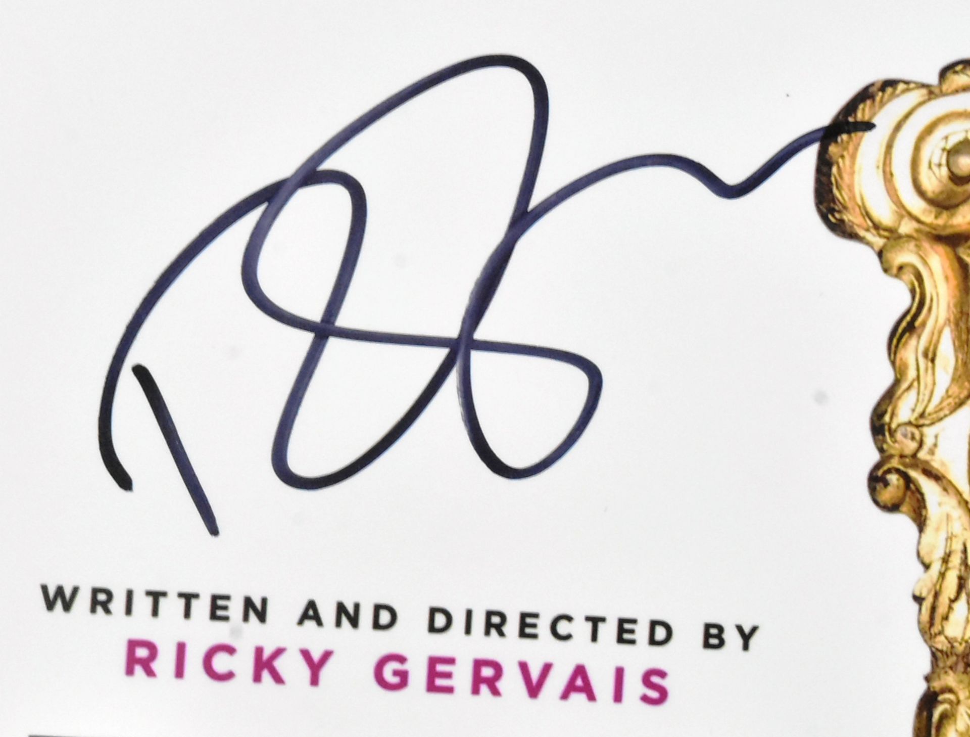 DAVID BRENT LIFE ON THE ROAD - RICKY GERVAIS - SIGNED PHOTOGRAPH - Image 2 of 2