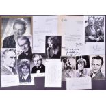 BRITISH ACTORS - COLLECTION OF AUTOGRAPHS