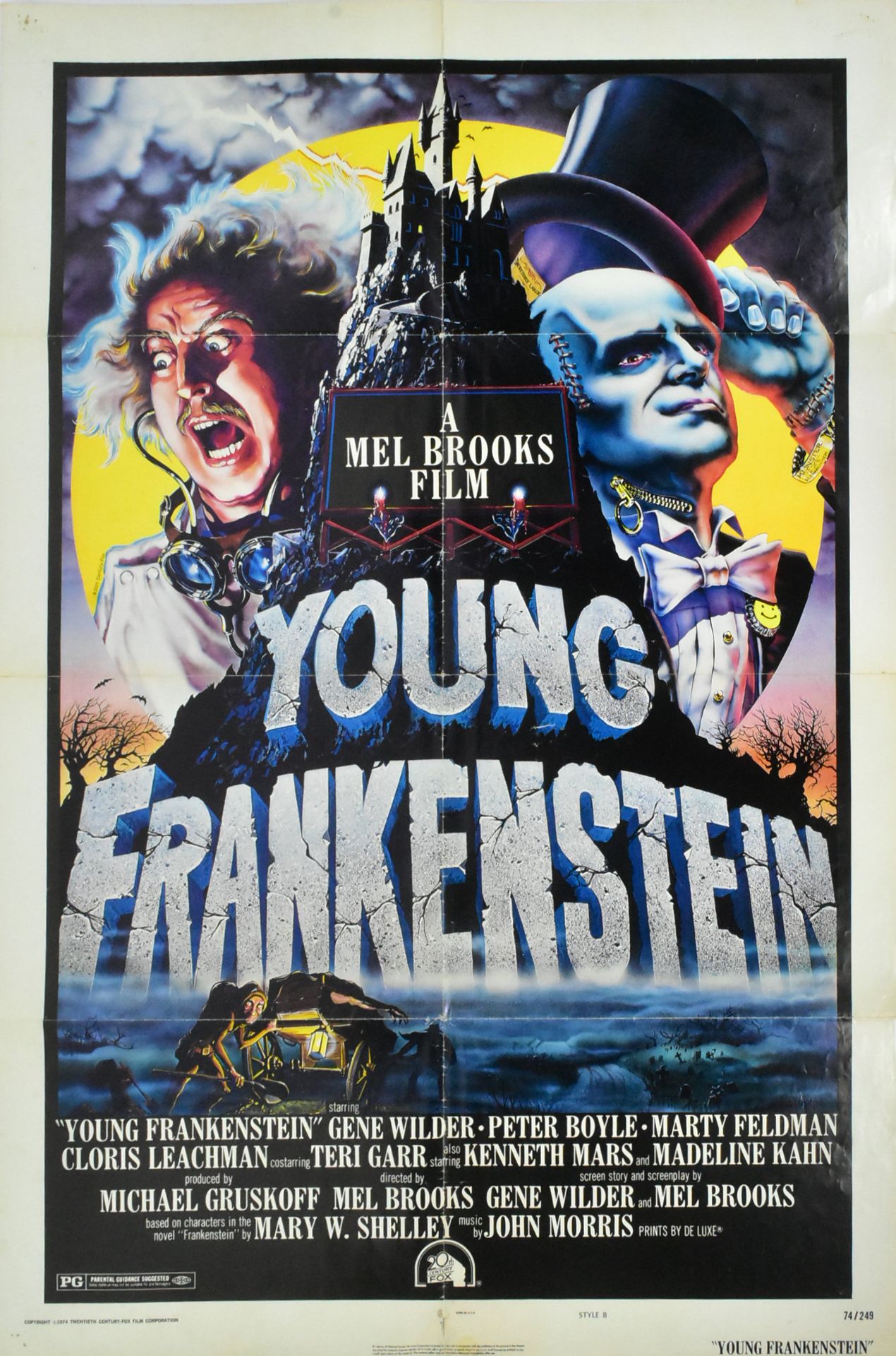 YOUNG FRANKENSTEIN (1974) - US ONE SHEET MOVIE POSTER - Bild 2 aus 5