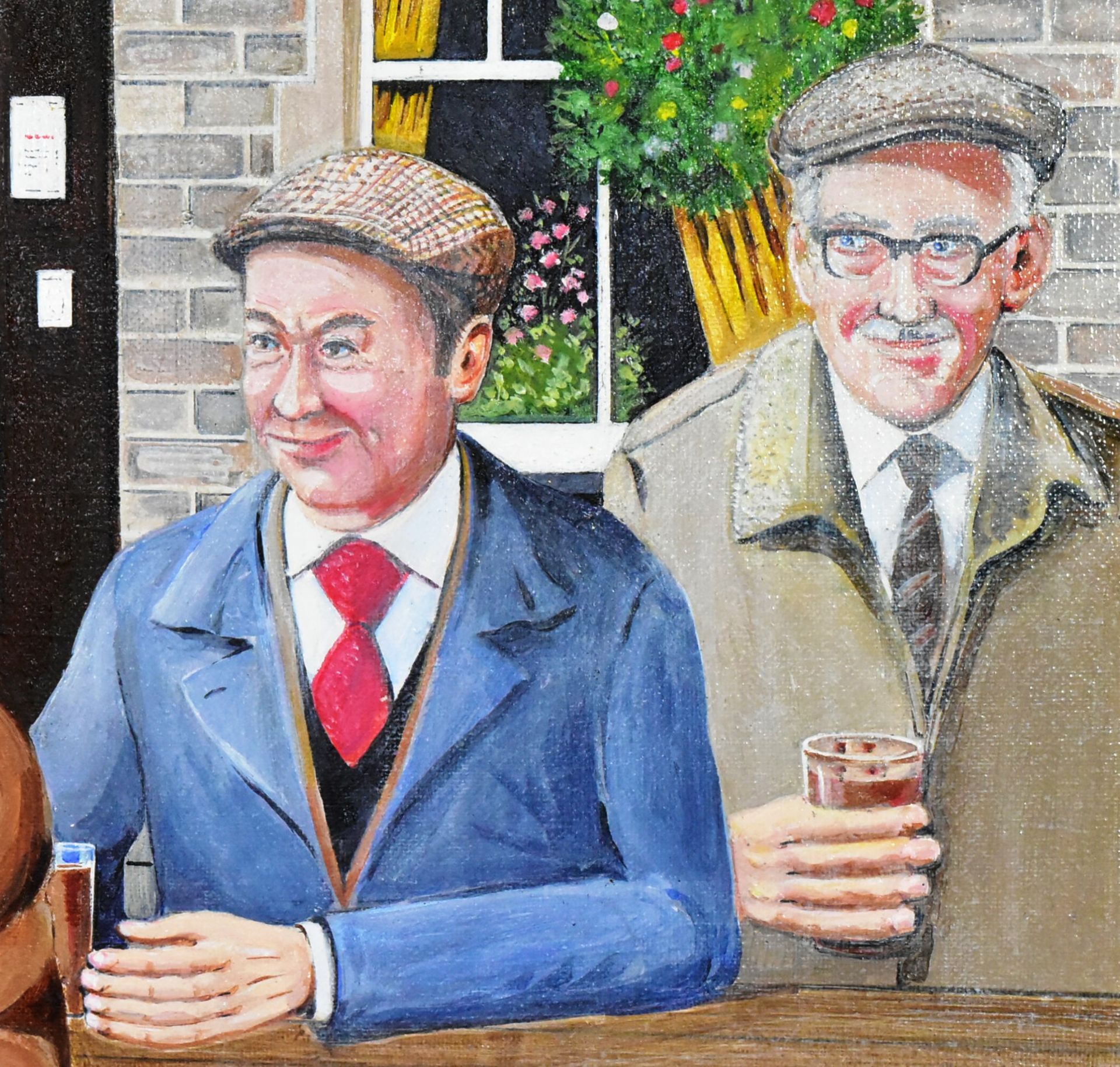 DESMOND DAVIES (ARTIST D.2021) - LAST OF THE SUMMER WINE PAINTING - Bild 3 aus 6