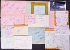 AUTOGRAPHS - COLLECTION OF ASSORTED AUTOGRAPHS