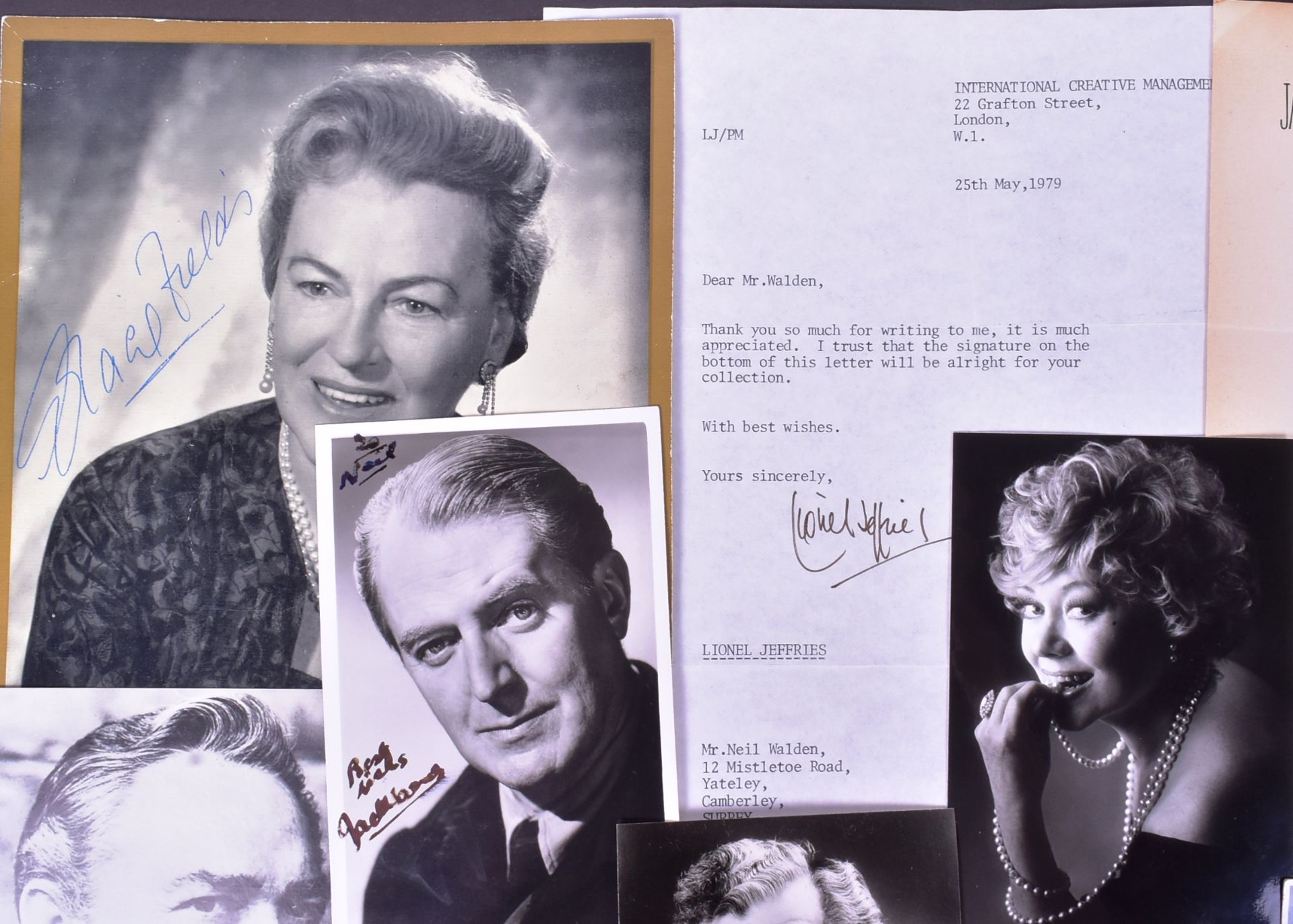 BRITISH ACTORS - COLLECTION OF AUTOGRAPHS - Image 3 of 5