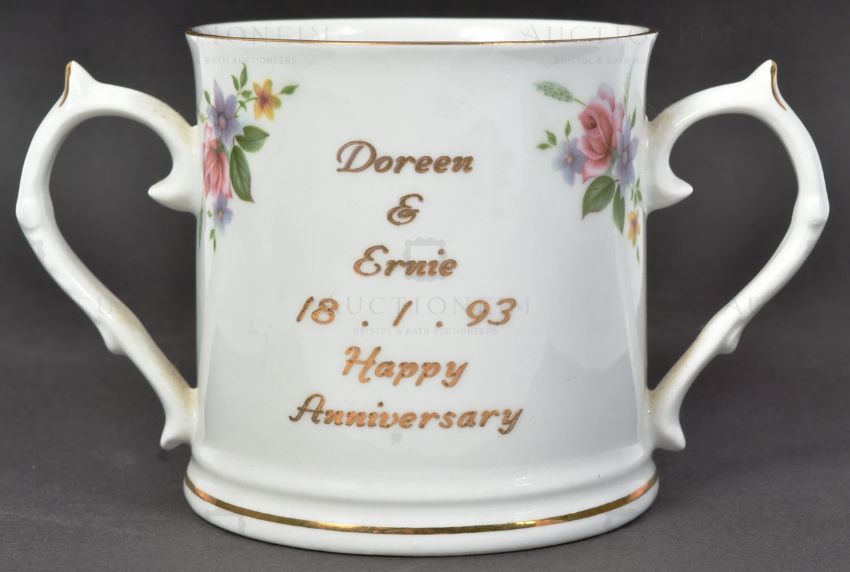 MORECAMBE & WISE - ERNIE & DOREEN WISE - PERSONALLY OWNED CUP - Image 2 of 5