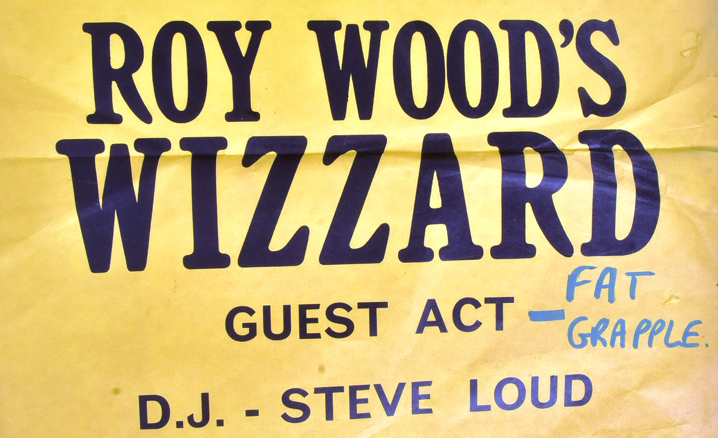 ROY WOOD'S WIZZARD - VINTAGE POSTER FROM CHELTENHAM TOWN HALL - Image 3 of 4